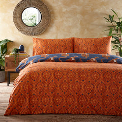 Duvet cover set Tibetan Tiger Tribal blue / For one person (single) and double duvet (king)