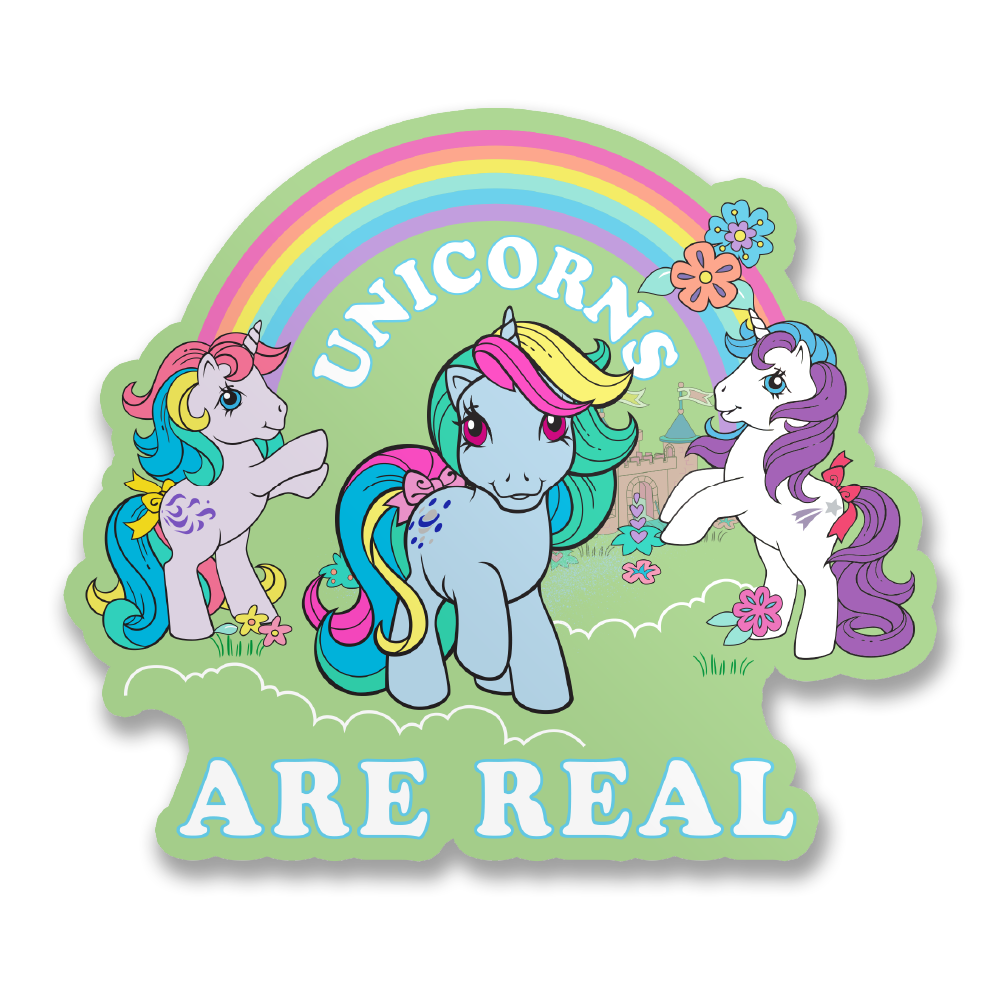 Vinyylitarra - Unicorns Are Real Sticker