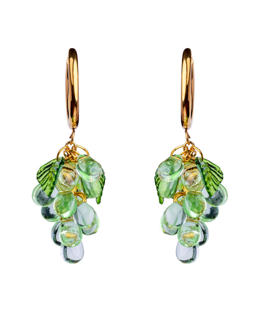 Earrings lovely grapes / Handmade Finnish jewelry