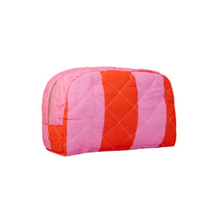 Lempi Red Pink Stripe Meikkipussi - Tikki