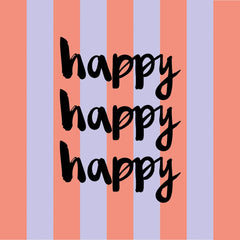 Servetti - Lautasliina Happy Happy Happy 33x33