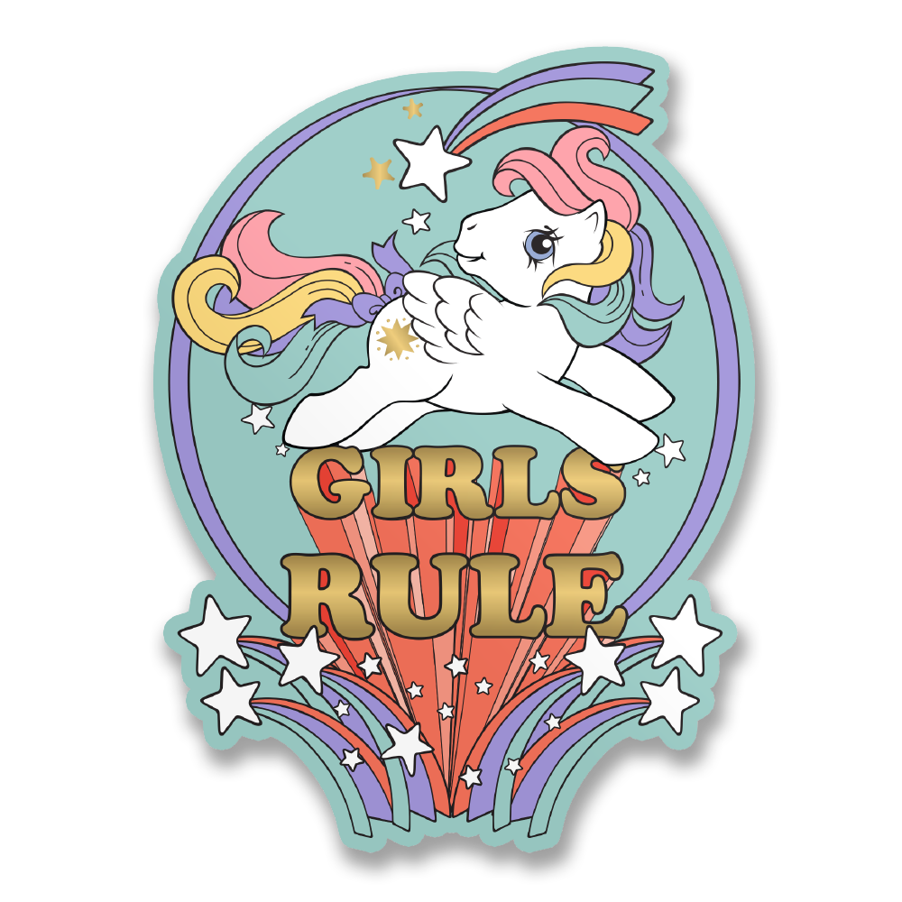 Vinyylitarra My little pony - MLP Girls Rule Sticker