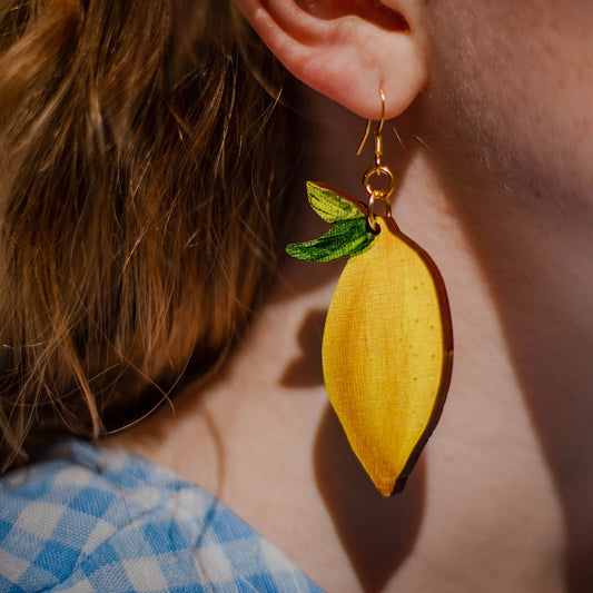 Lemon earrings