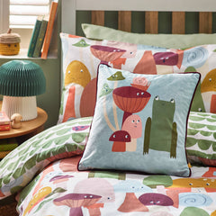 Bedding set funny mushrooms / set for one person (single)