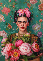 Postikortti Frida Kahlo: Unikon kukat