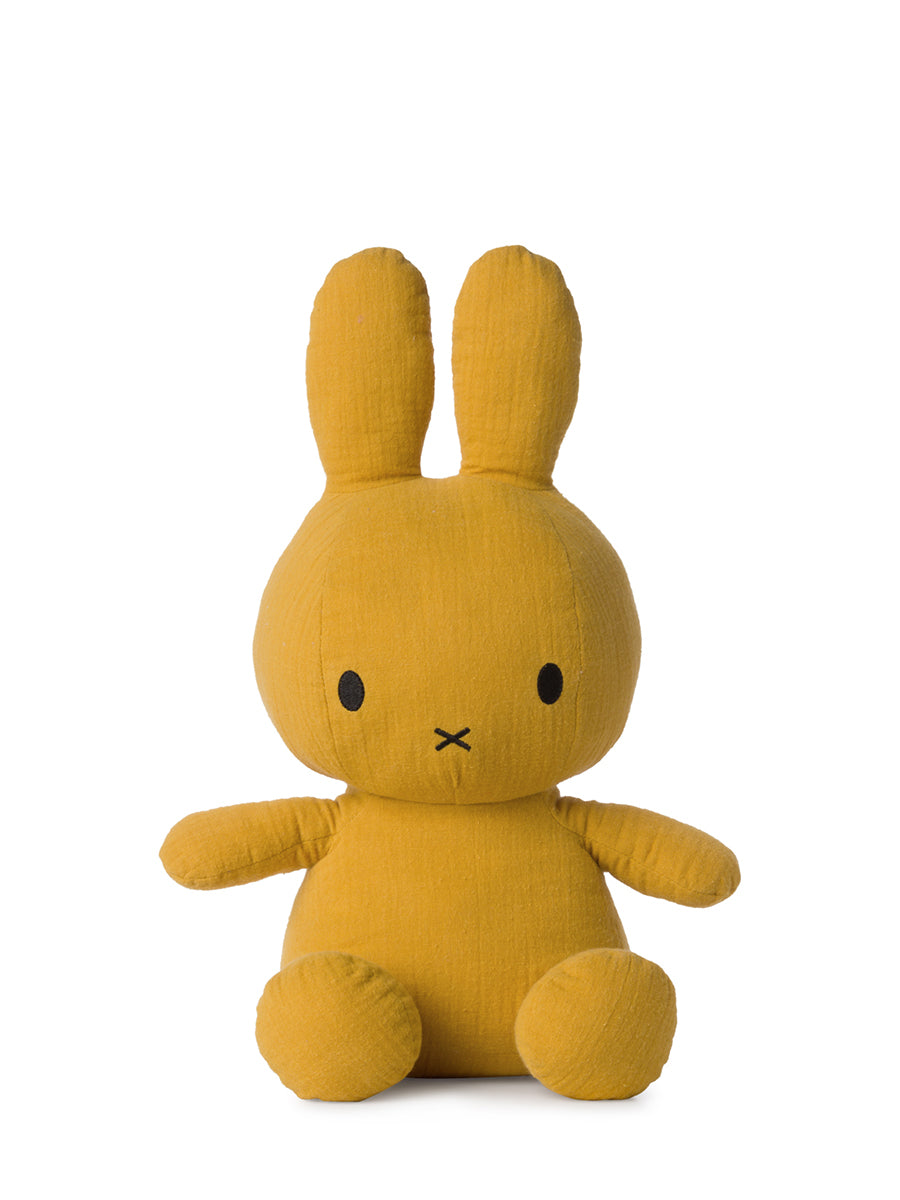 Miffy Istuva Mousseline Keltainen pupu, iso 33 cm