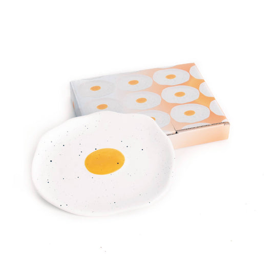 Jewelry plate, fried egg