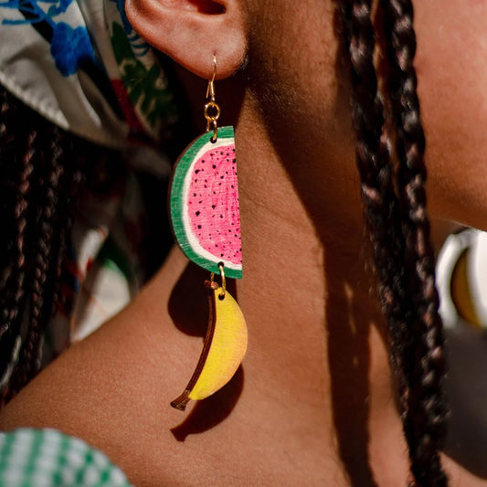 Melon bansku earrings