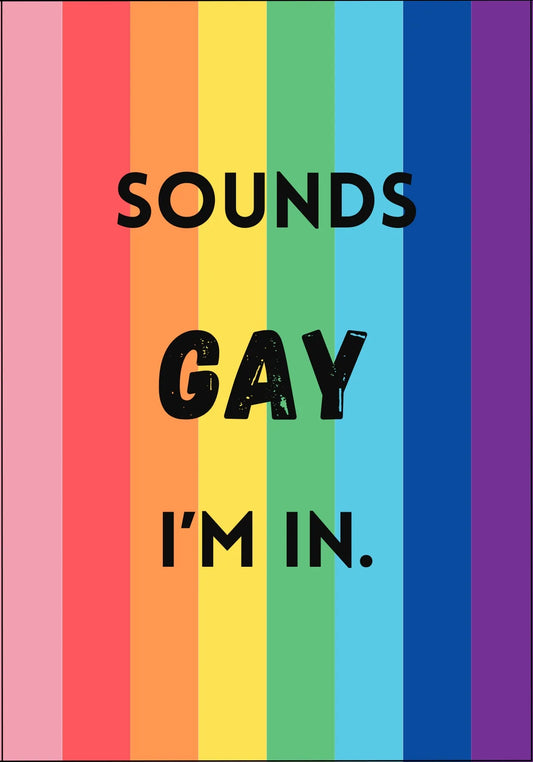 Postikortti - Sounds Gay