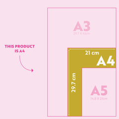 Magneettinen Viikkokalenteri A4 – Pyyhittävä Colour Block