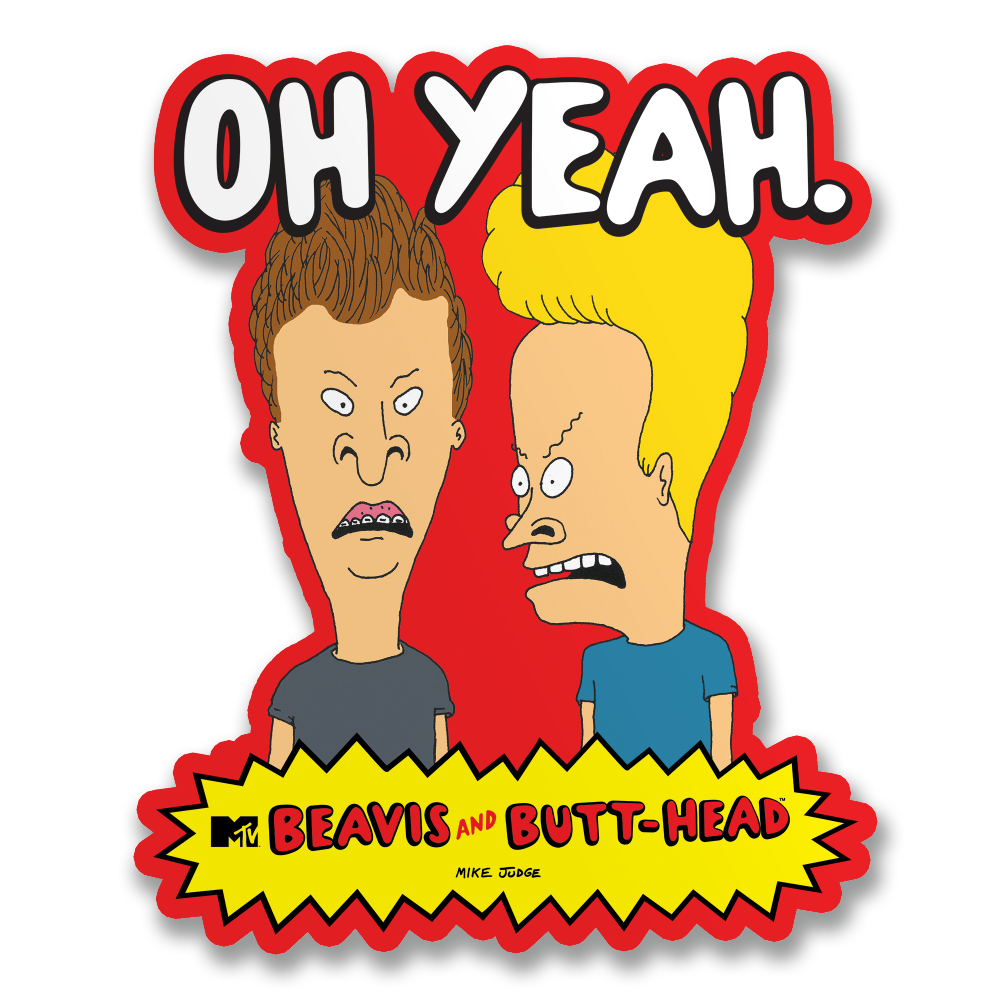 Vinyylitarra - Beavis and Butt-Head Oh Yeah! Stickers