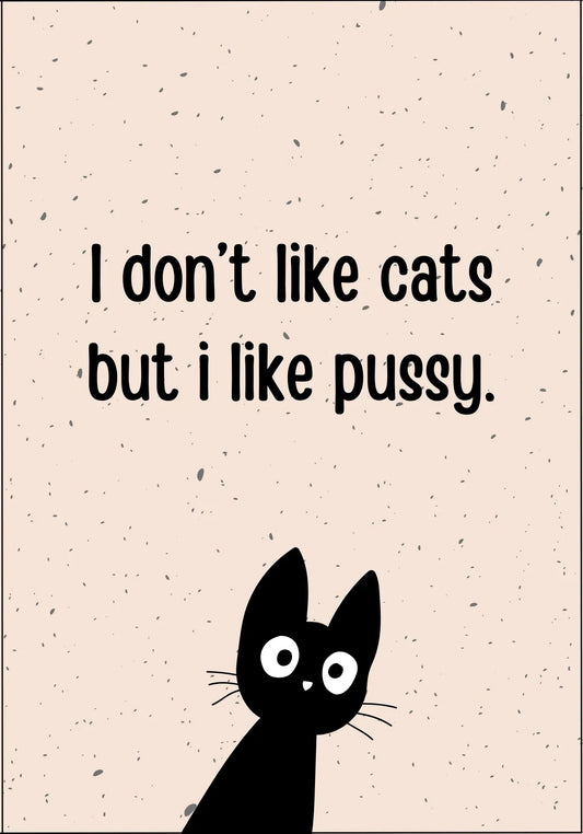 Postikortti - I don't like cats