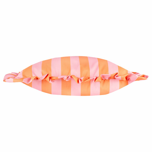 Ulkotyyny röyhelöillä oranssi 50 x 50cm