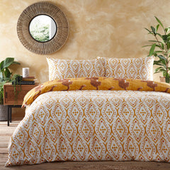 Bedding set Tibetan Tiger Tribal mustard yellow/ for one person (single) and for a double (double)