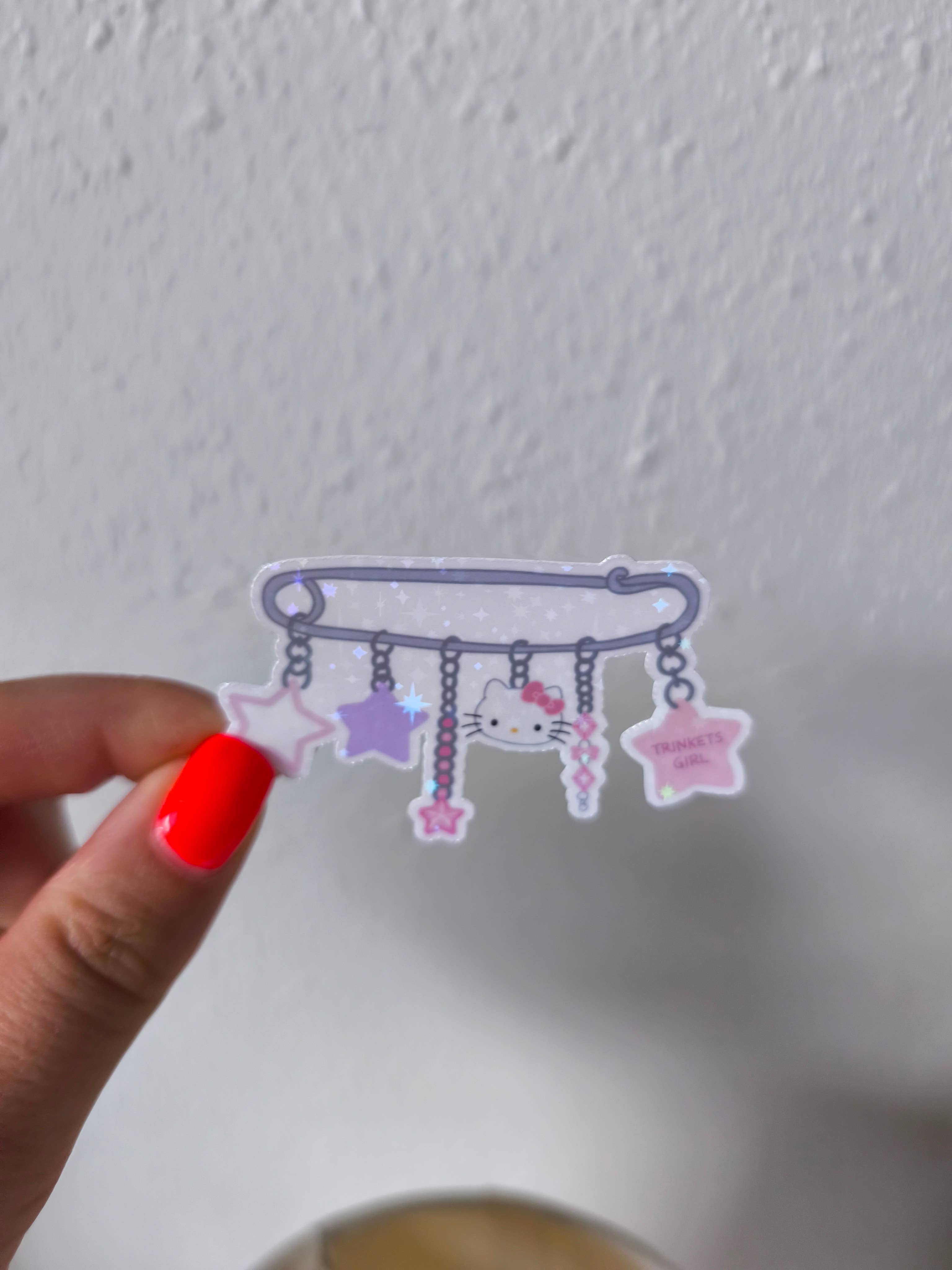 Trinkets Girl -tarra – holografinen vinyylitarra - Lempi Lifestyle