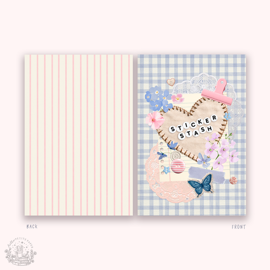 Uudelleenkäytettävä tarrakirja 12 x 18 cm –Sticker stash