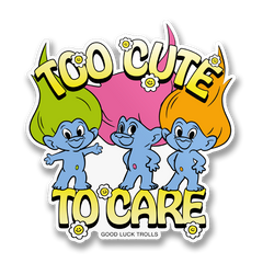 Vinyylitarra Trolli - Too Cute To Care Sticker
