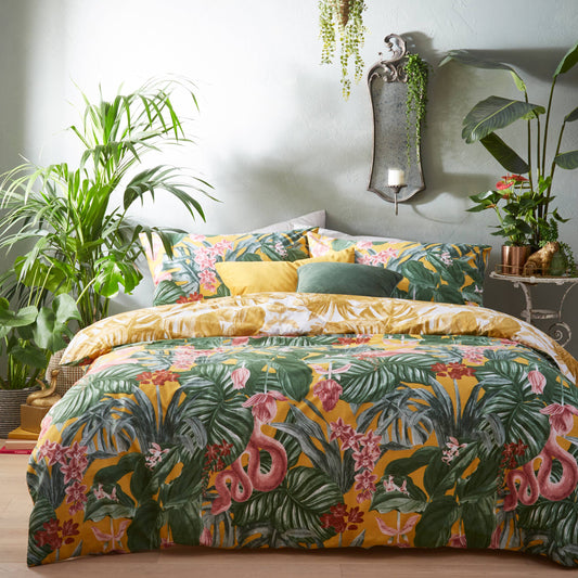 Bed linen set Medinilla Tropical / Single duvet (single) and double duvet (king)