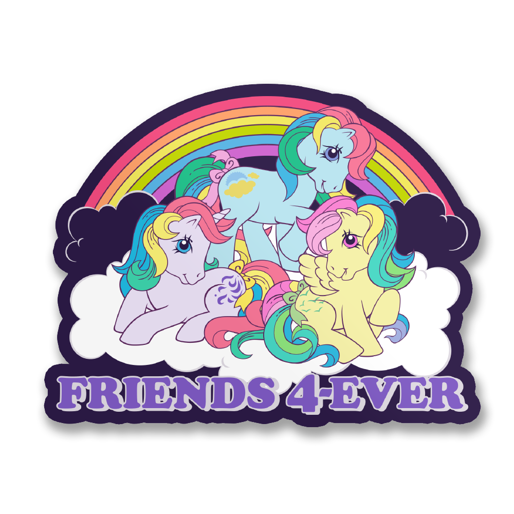 Vinyylitarra - Friends 4Ever Sticker