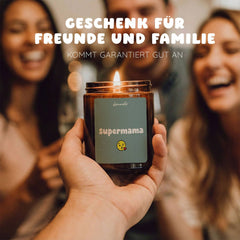 Tuoksukynttilä lasipurkissa - Supermama, vanilija