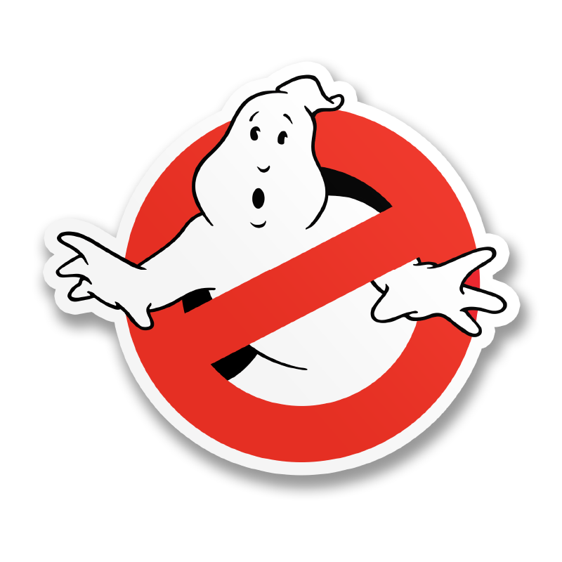 Vinyylitarra - Ghostbusters Logotype Sticker