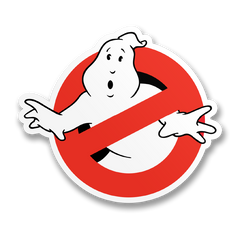 Vinyylitarra - Ghostbusters Logotype Sticker