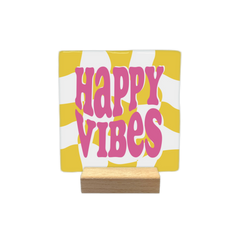 Keraamiset koristelaatat - happy vibes