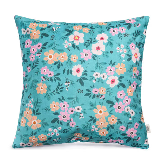 Lempi Mint Flower Pillowcase - Giant pillowcase 70x70 Cm