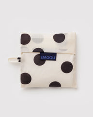 Baggu Standard - Valkoinen Polka dot pallokuosi ostoskassi