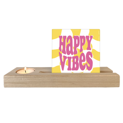 Keraamiset koristelaatat - happy vibes