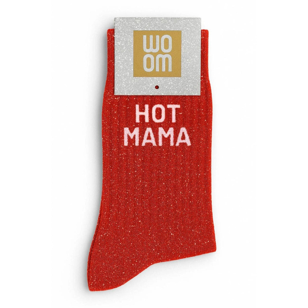 Glittersukat Hot Mama - punaiset kimallesukat