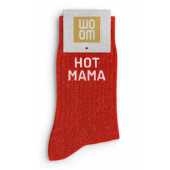 Glittersukat Hot Mama - punaiset kimallesukat