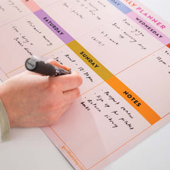 Magneettinen Viikkokalenteri A3 – Pyyhittävä Rainbow Grid