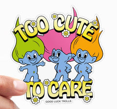Vinyylitarra Trolli - Too Cute To Care Sticker