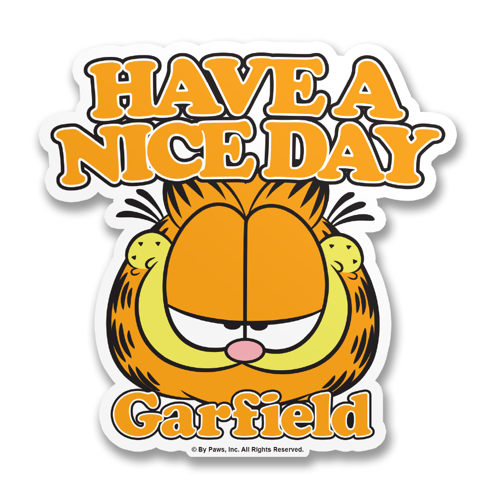 Vinyylitarra Garfield - Have A Nice Day Sticker