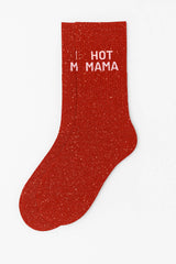 Glittersukat Hot Mama - punaiset kimallesukat