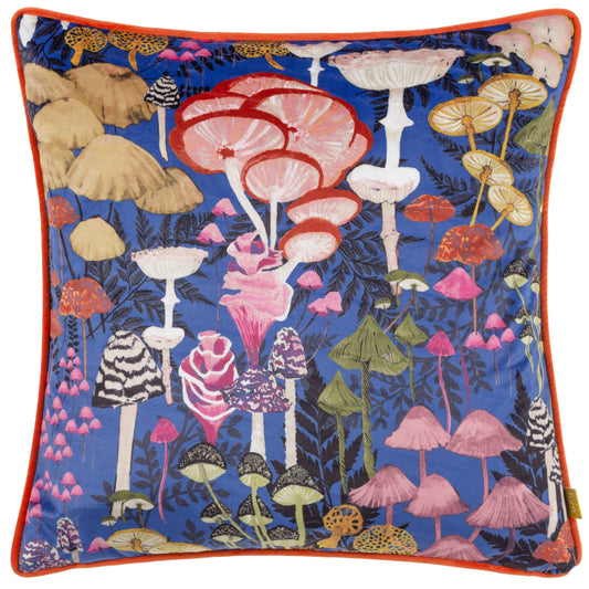 Cushion with mushroom pattern