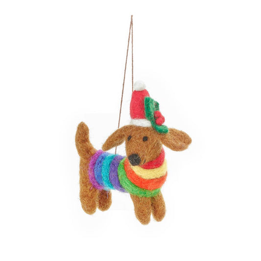 Felted pride dog