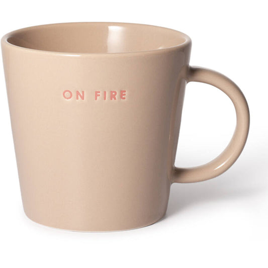 Cup ON FIRE beige