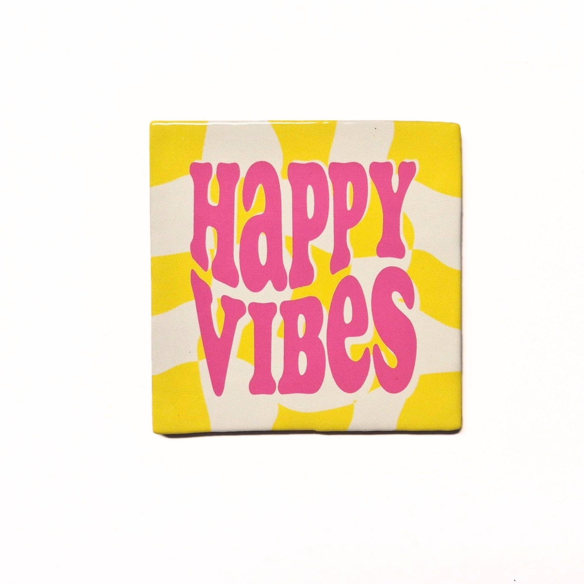 Keraamiset koristelaatat - happy vibes