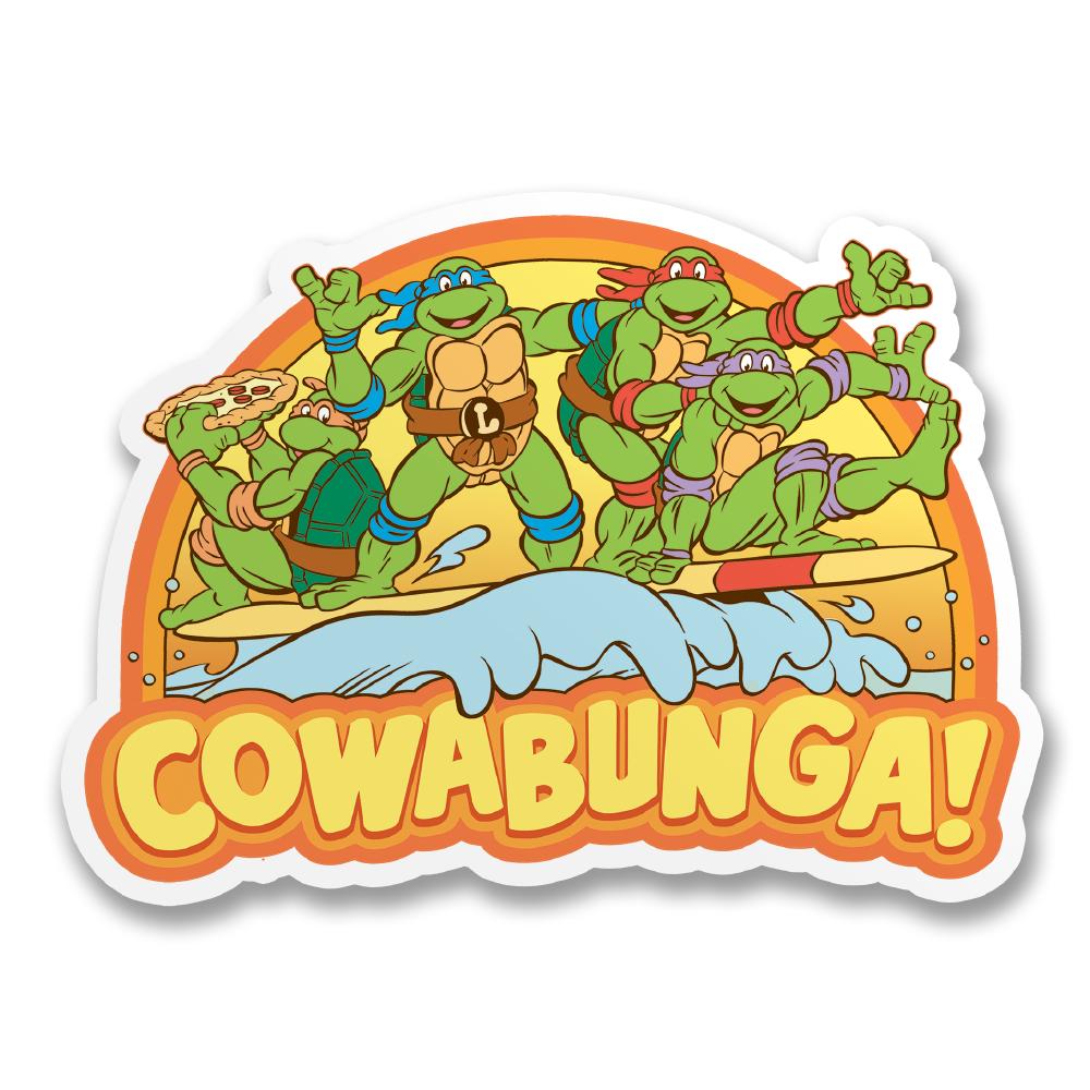 Vinyylitarra - Cowabunga Sticker
