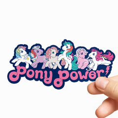 Vinyylitarra - Pony Power Sticker
