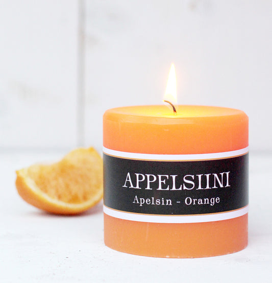 Scented candle orange