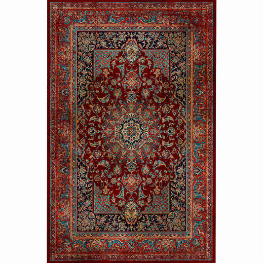 Red oriental carpet