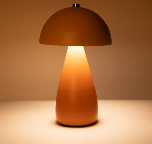 Table lamp rechargeable - orange/pink