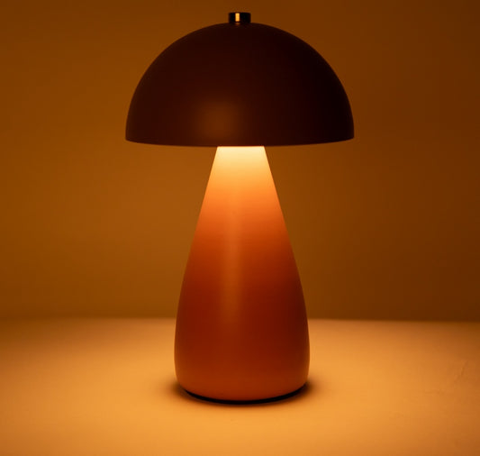 Table lamp, rechargeable - orange/purple