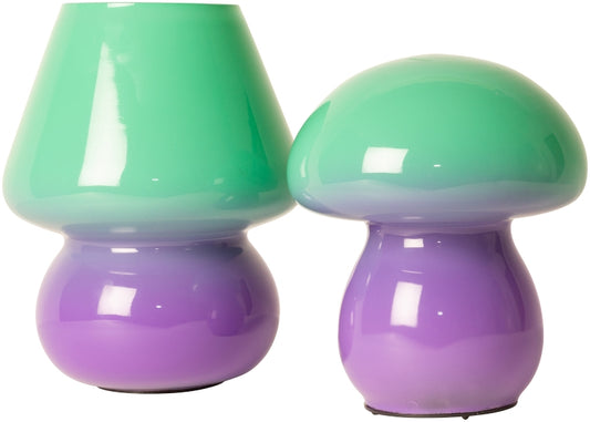 Lamp Mushy, ombre, green/purple, 16x13 cm