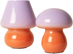 Lamp Mushy, ombre, purple/orange, 16xø13 cm.