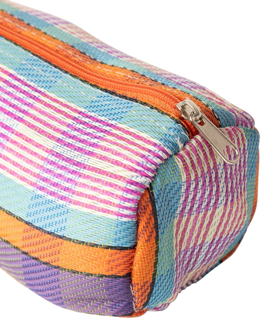 Pencil case, bag, purple/blue/orange, 21x9x9 cm.