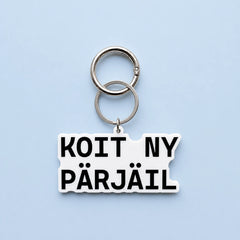 Avaimenperä Koit ny pärjäil - laukkukoru huumorilla